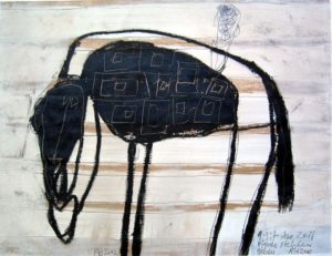 Mit der Zeit Pferde stehlen gehen, 2002, 50x65cm