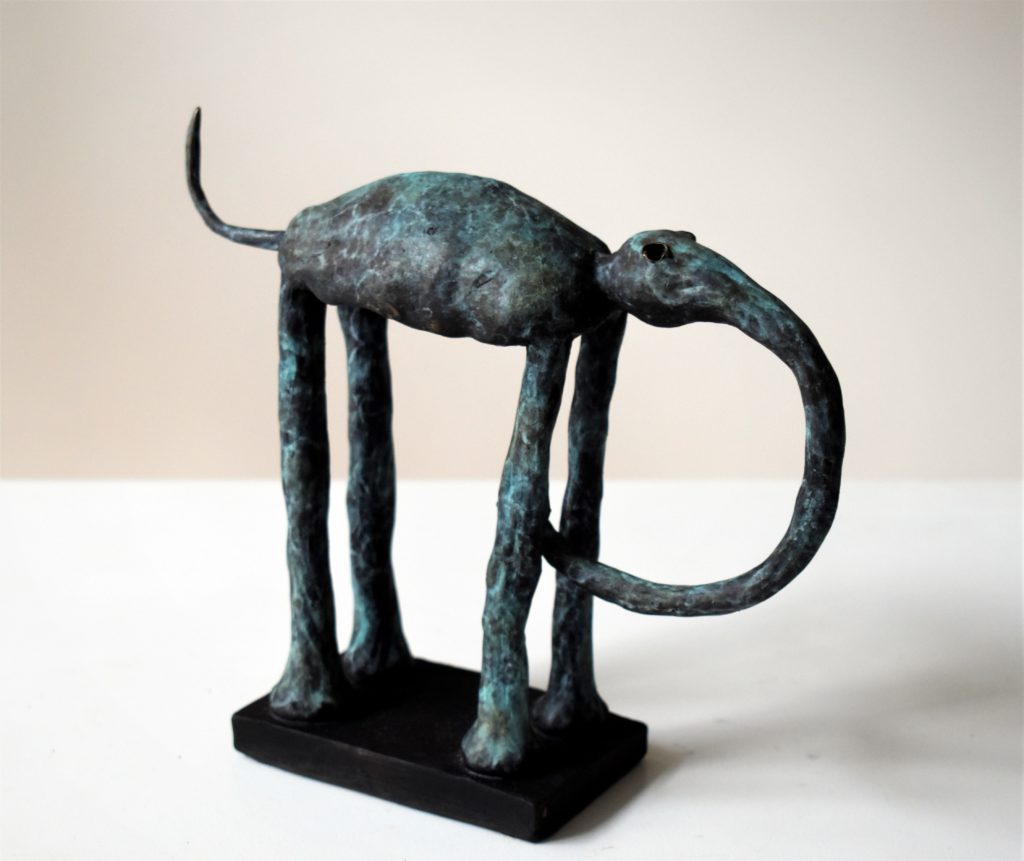 Albrecht Genin, Elefant, Bronze 2020, 18x21x6,5, Afl.12
